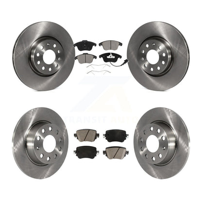 Kit de rotors de frein à disque avant et arrière et plaquettes en céramique pour Volkswagen Passat
