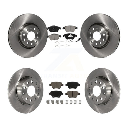 Rotors de frein à disque avant et arrière et kit de plaquettes en céramique pour Volkswagen Passat 2012 – 2014