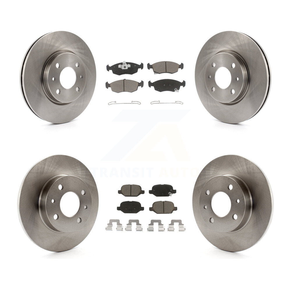 Kit de disques de frein à disque avant et arrière et plaquettes en céramique pour Fiat 500 K8C-101601