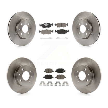 Kit de disques de frein à disque avant et arrière et plaquettes en céramique pour Fiat 500 K8C-101601