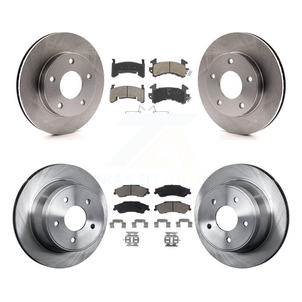 Kit de rotor de frein avant et arrière et plaquettes en céramique pour Chevrolet S10 GMC Sonoma 4W 1997
