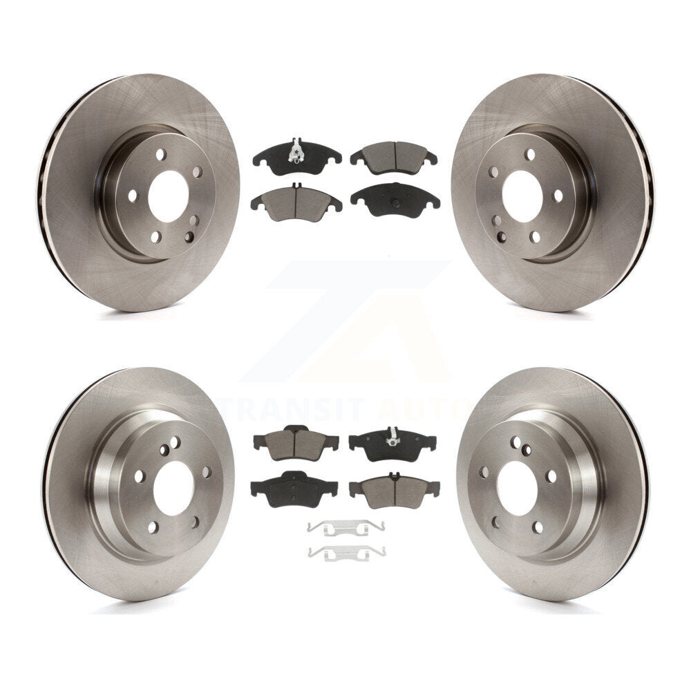 Kit de rotors de frein à disque avant et arrière et plaquettes en céramique pour Mercedes-Benz E350 E400