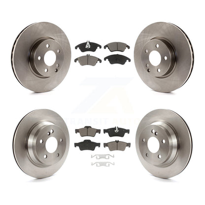 Kit de rotors de frein à disque avant et arrière et plaquettes en céramique pour Mercedes-Benz E350 E400