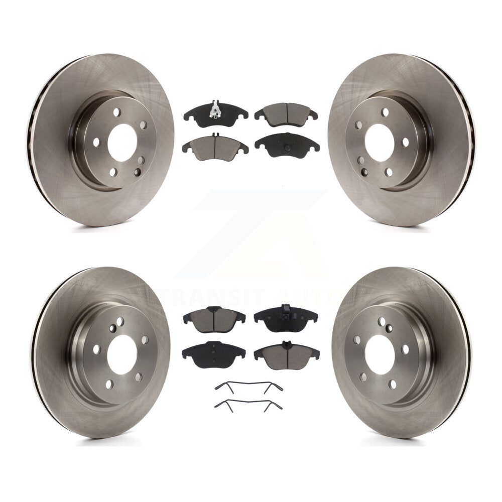 Kit de Rotor de frein à disque avant et arrière et plaquettes en céramique, pour Mercedes-Benz C300 C350 E35