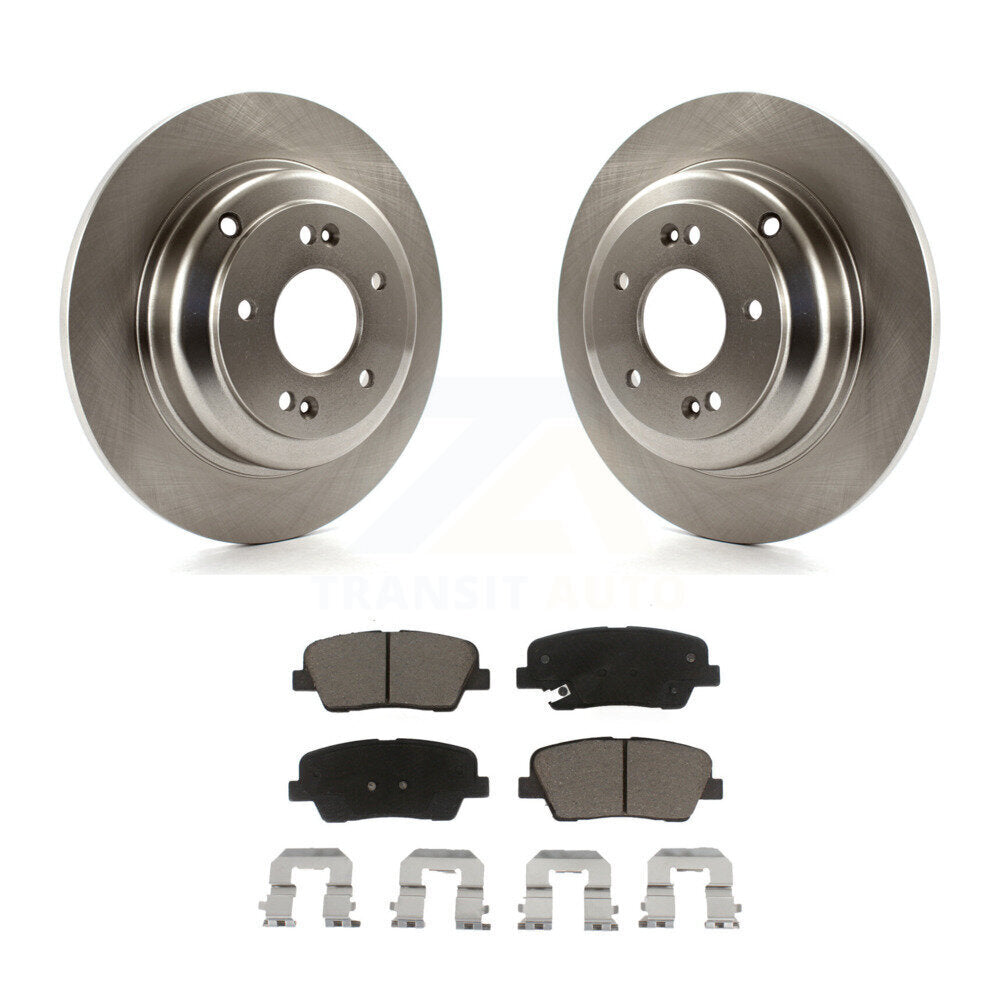 Kit de rotors de frein à disque arrière et plaquettes en céramique pour Hyundai Genesis Coupé K8C-10162