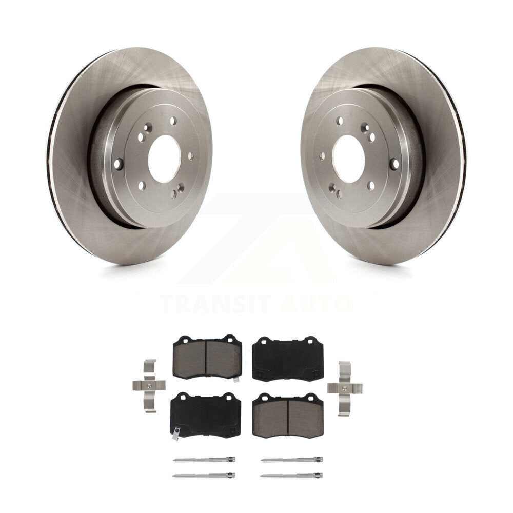 Kit de rotors de frein à disque arrière et plaquettes en céramique pour Hyundai Genesis Coupé K8C-10162
