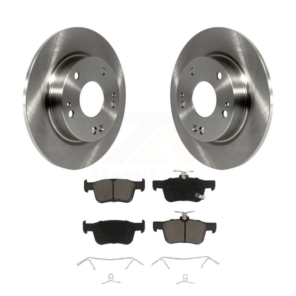 Kit de disques de frein à disque arrière et plaquettes en céramique pour Honda Civic K8C-101623