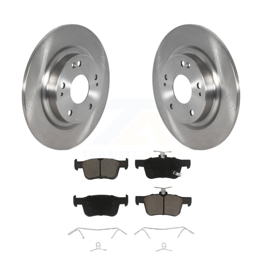 Kit de disques de frein à disque arrière et plaquettes en céramique pour Honda Civic K8C-101624