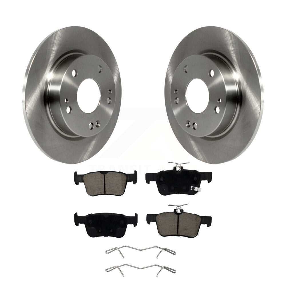 Kit de disques de frein à disque arrière et plaquettes en céramique pour Honda Civic Insight K8C-101625