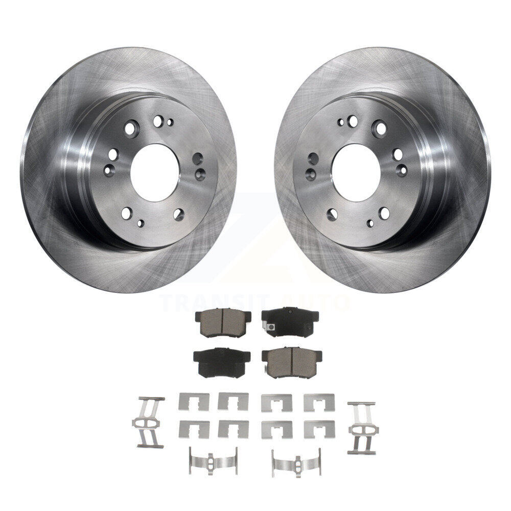 Kit de rotors de frein à disque arrière et plaquettes en céramique pour Honda CR-V 2002-2004 K8C-101645