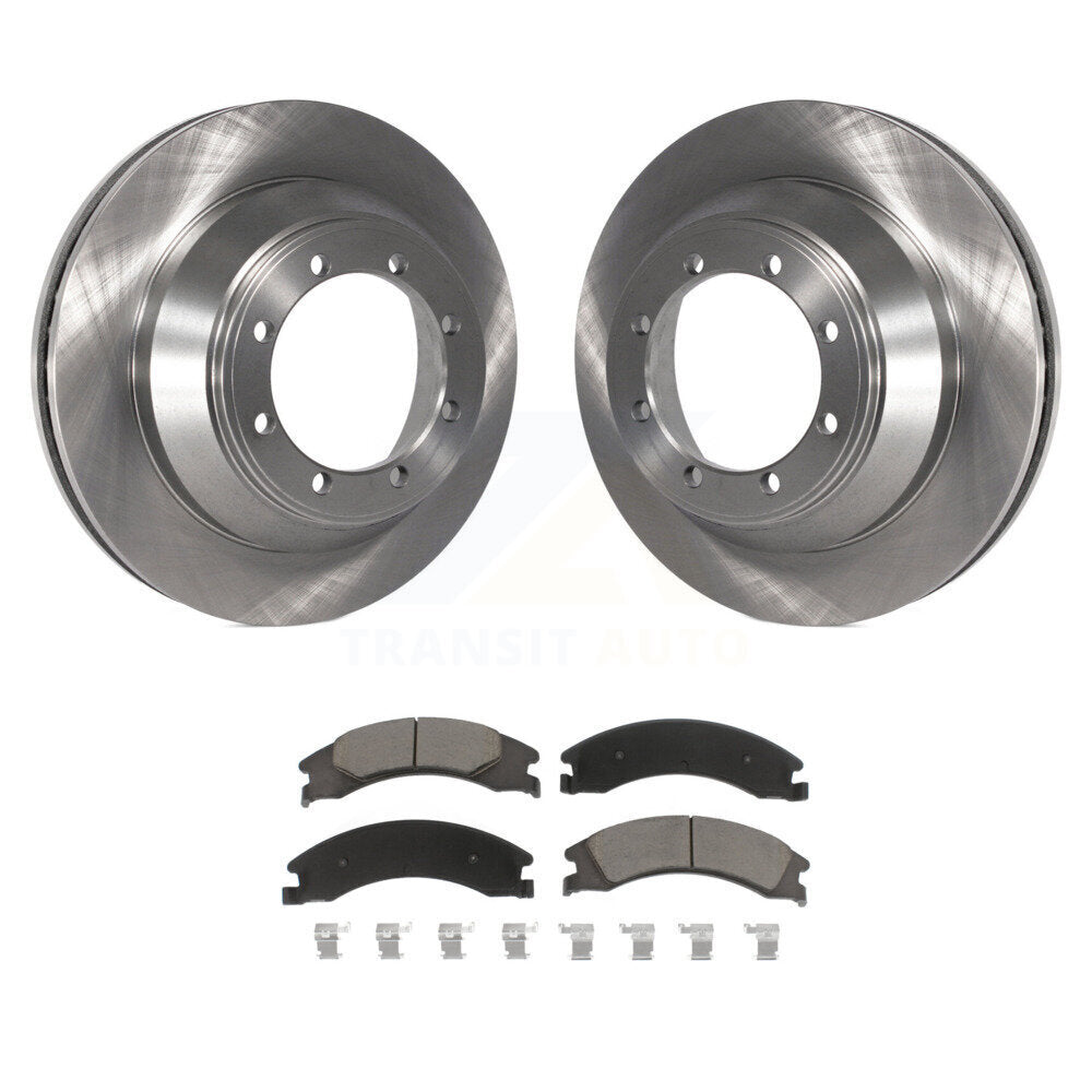 Kit de rotor de frein arrière et de plaquettes en céramique pour moteur DIESEL Super Duty Ford E-450 09-10