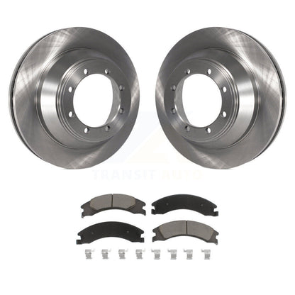 Kit de rotor de frein arrière et de plaquettes en céramique pour moteur DIESEL Super Duty Ford E-450 09-10