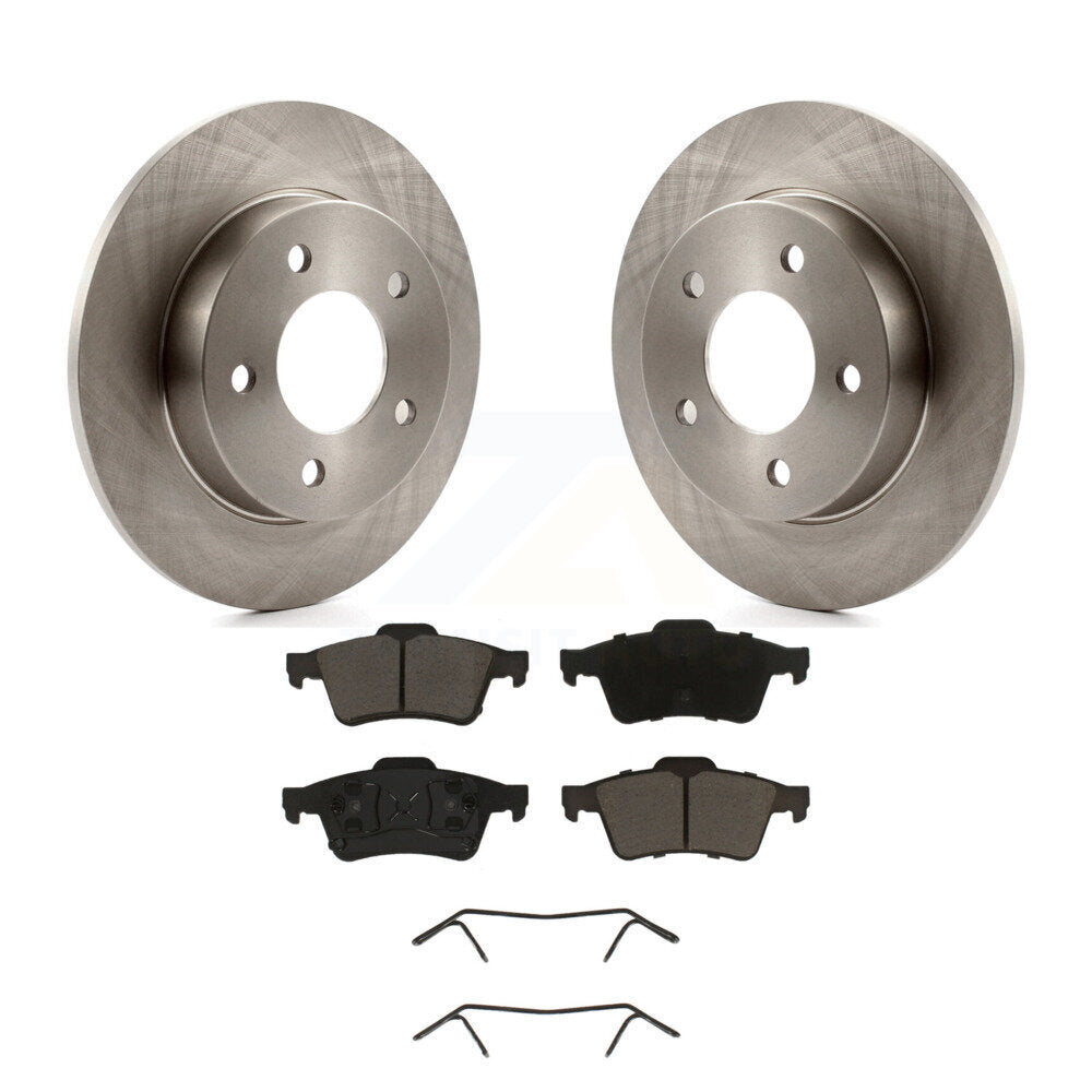 Kit de rotors de frein à disque arrière et plaquettes en céramique pour Mazda 3 2.0L 2004-2005