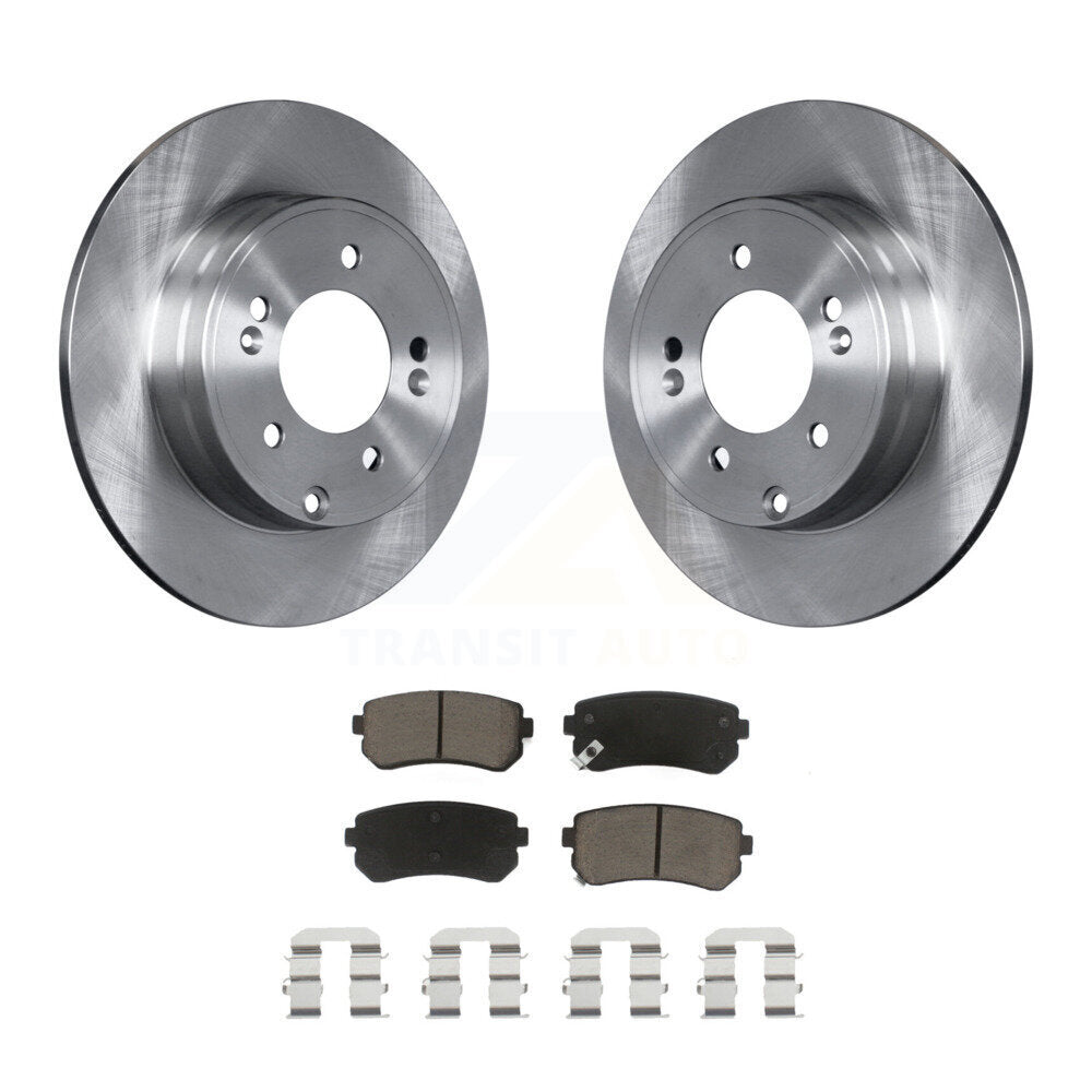 Rotors de frein à disque arrière et Kit de plaquettes en céramique pour Hyundai Tucson Sonata Kia Cadenz