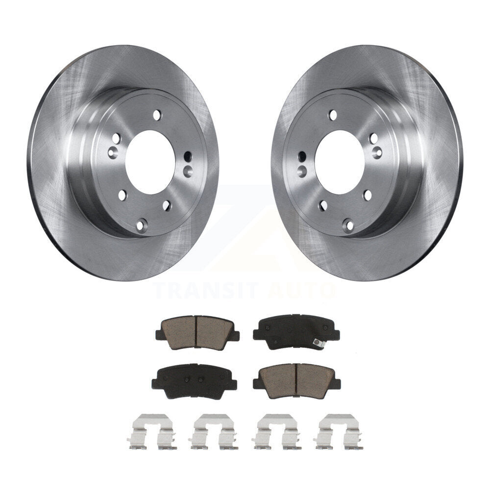 Kit de disques de frein à disque arrière et plaquettes en céramique, pour Hyundai Sonata Kia Optima Azera