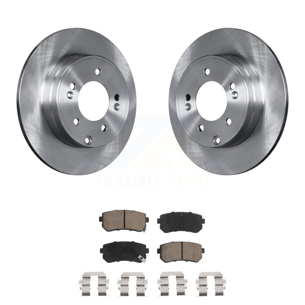Kit de disques de frein à disque arrière et plaquettes en céramique, pour Hyundai Sonata Kia Optima