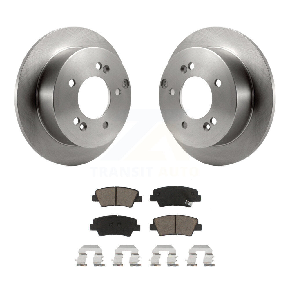 Kit de rotors de frein à disque arrière et plaquettes en céramique pour Hyundai Sonata 2,4 l K8C-101668
