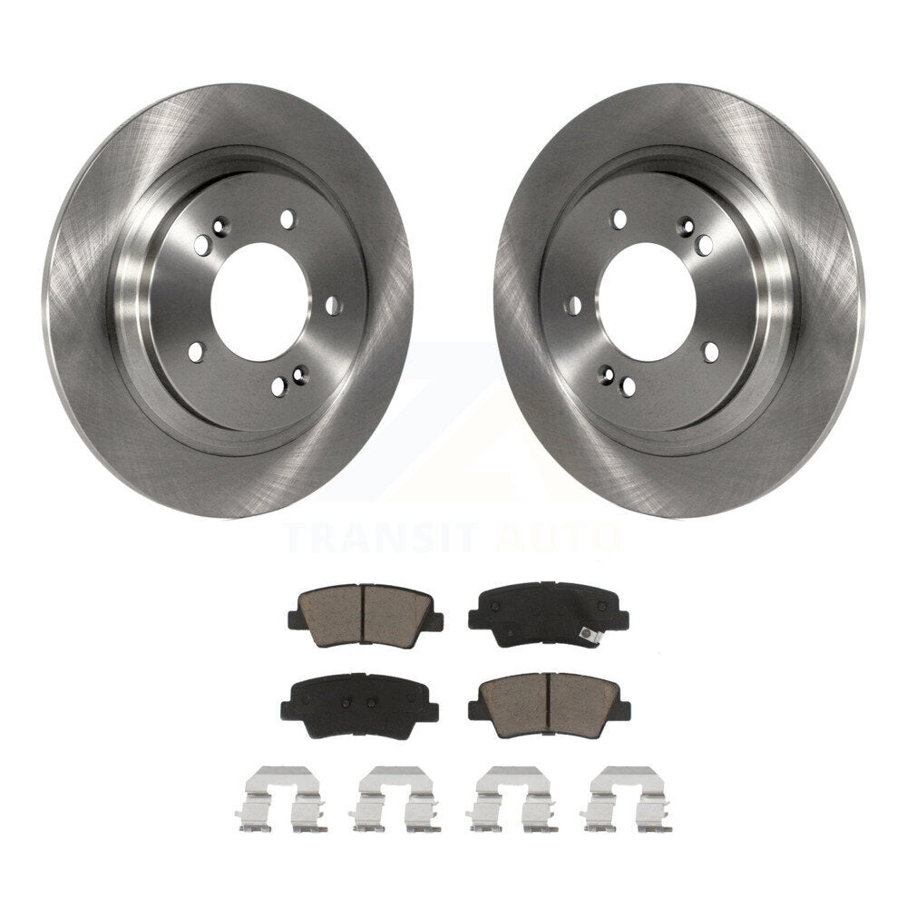 Kit de rotors de frein à disque arrière et plaquettes en céramique pour Hyundai Sonata Azera K8C-101672