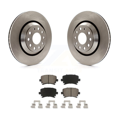 Rotors de frein à disque arrière et Kit de plaquettes en céramique, pour Volkswagen GTI Passat CC Golf R R3