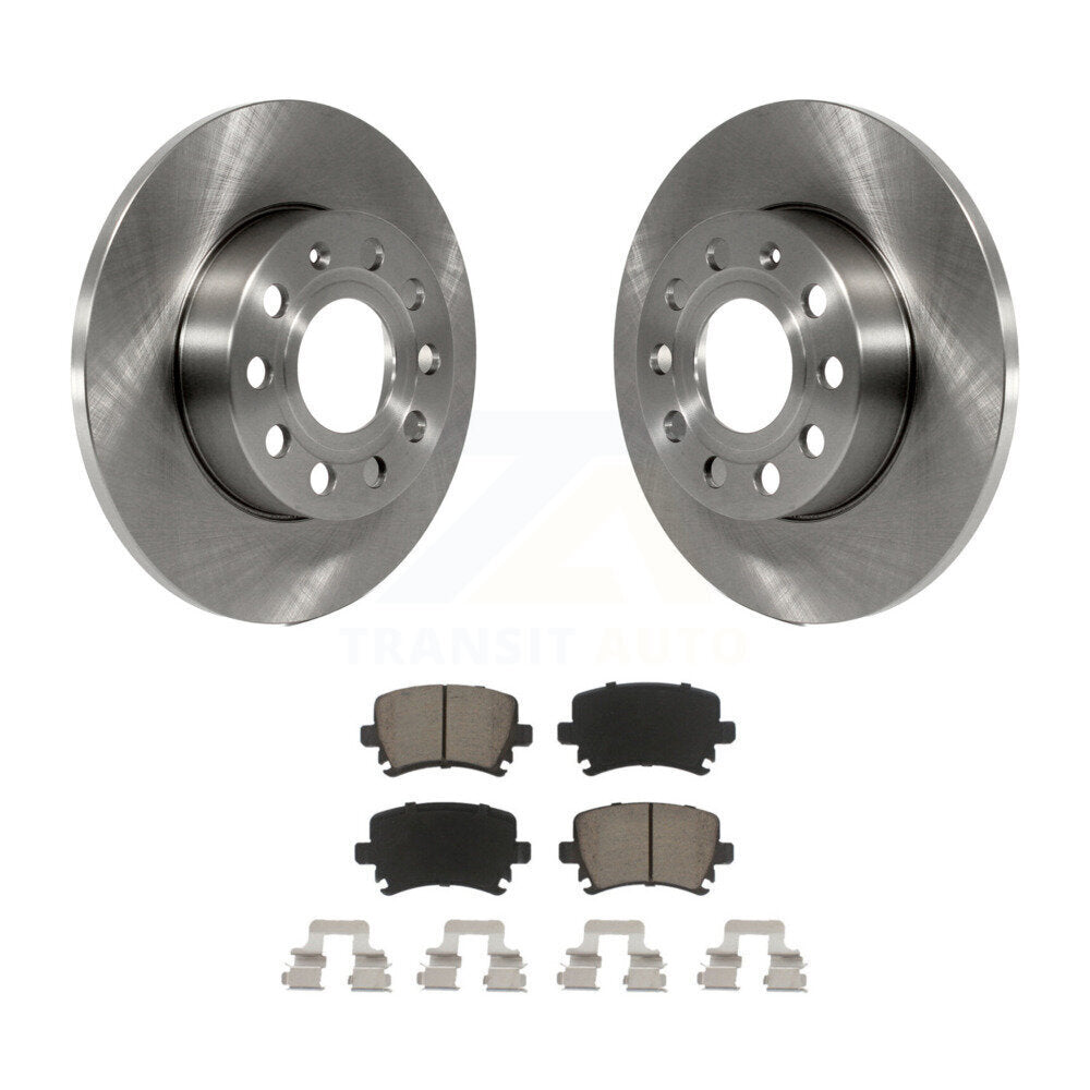 Kit de rotor de frein arrière et de plaquettes en céramique, pour Volkswagen Jetta Rabbit Audi A3 Quattr