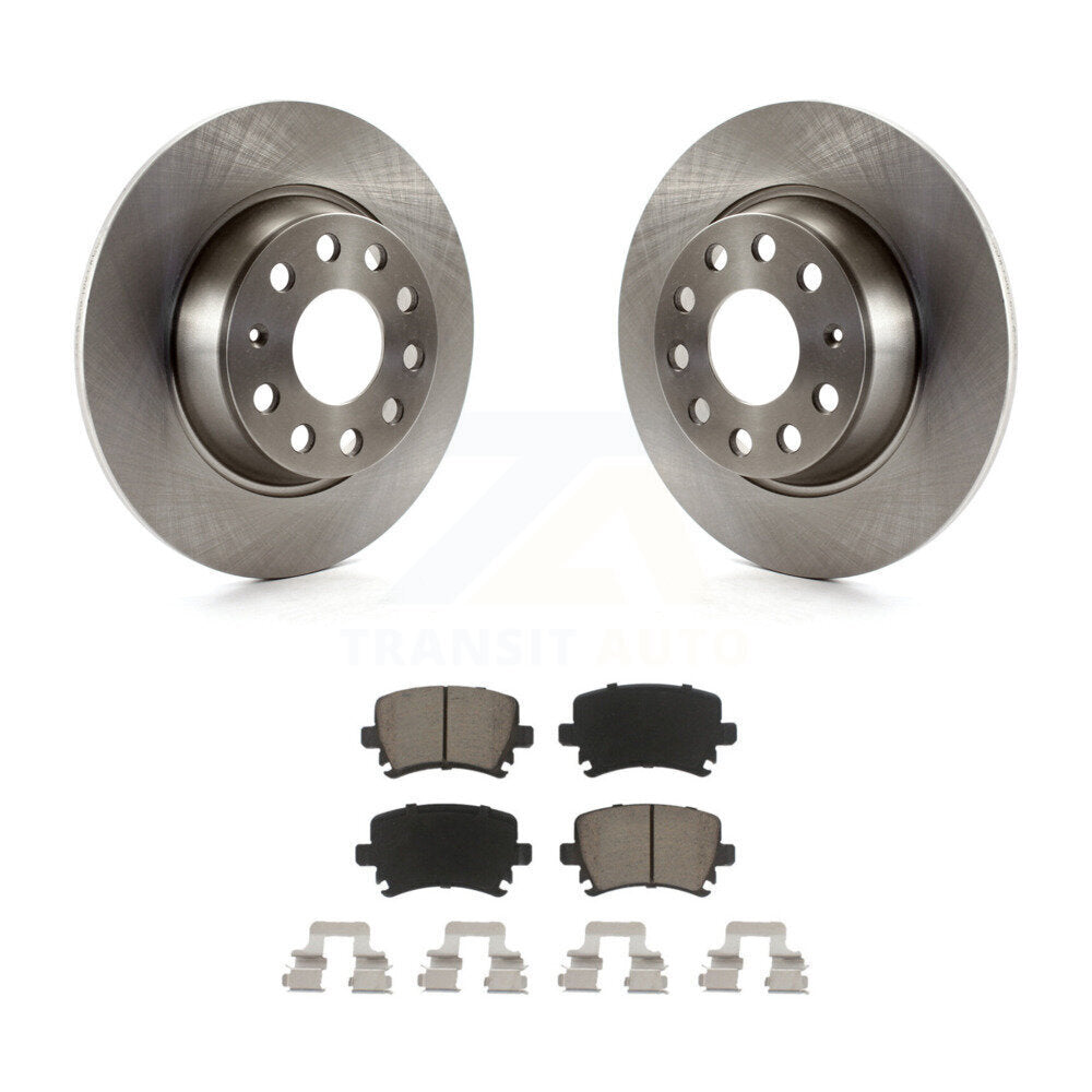 Kit de rotor de frein arrière et de plaquettes en céramique, pour Volkswagen Jetta GTI Passat Eos Audi A