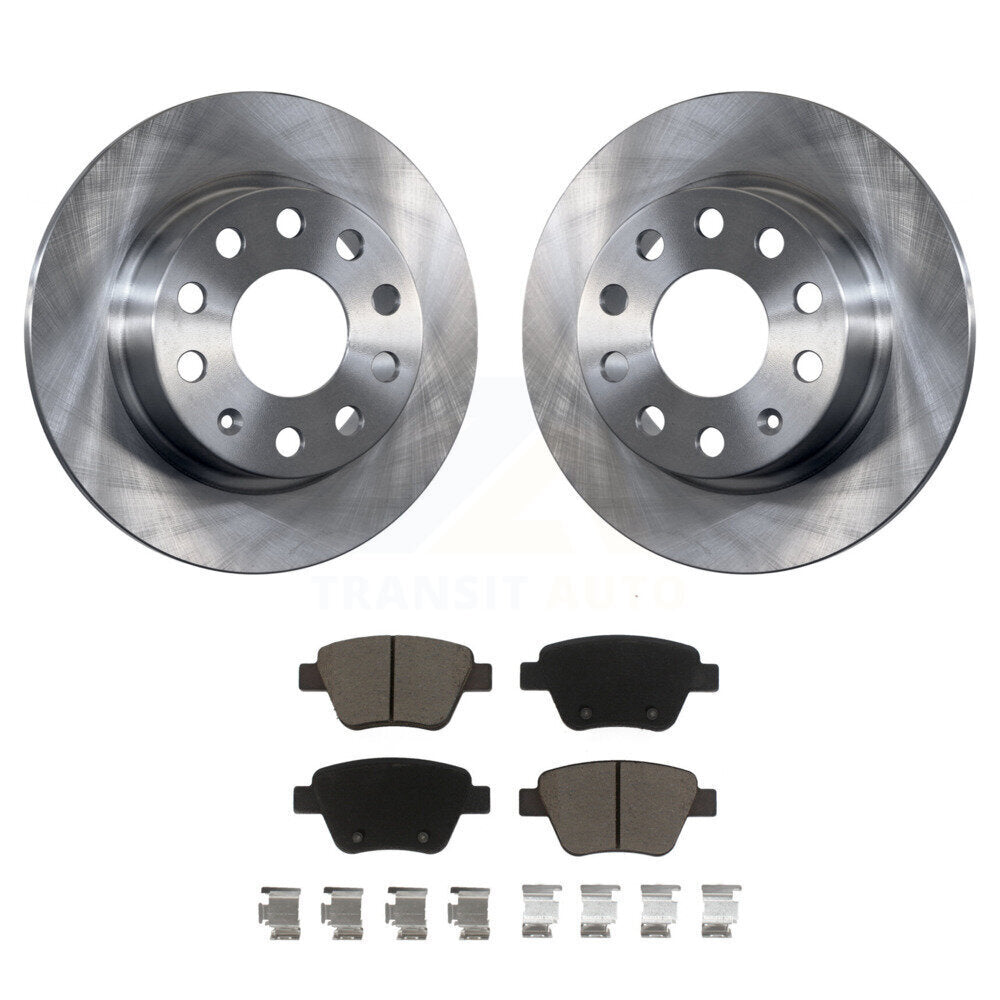 Kit de disques de frein à disque arrière et plaquettes en céramique, pour Volkswagen Jetta Eos Audi A3 GT