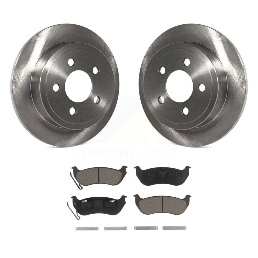 Kit de rotors de frein à disque arrière et plaquettes en céramique pour Jeep Liberty Wrangler TJ
