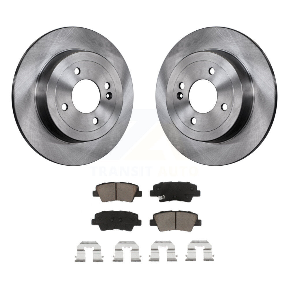 Kit de disques de frein à disque arrière et plaquettes en céramique, pour Hyundai Accent Kia Rio