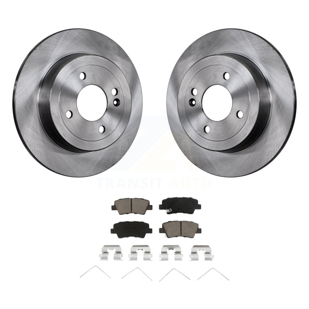 Kit de rotors de frein à disque arrière et plaquettes en céramique pour Kia Rio Hyundai Accent