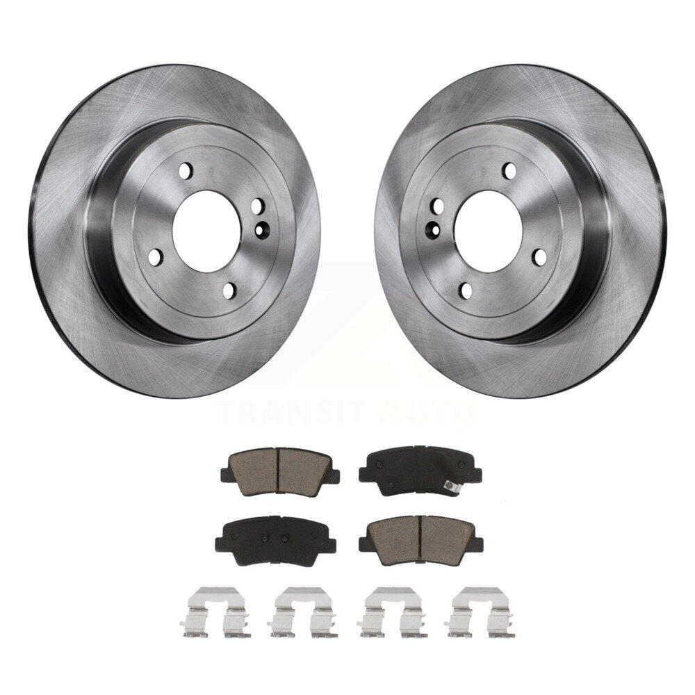 Kit de disques de frein à disque arrière et de plaquettes en céramique pour Hyundai Accent 2011 K8C-101707