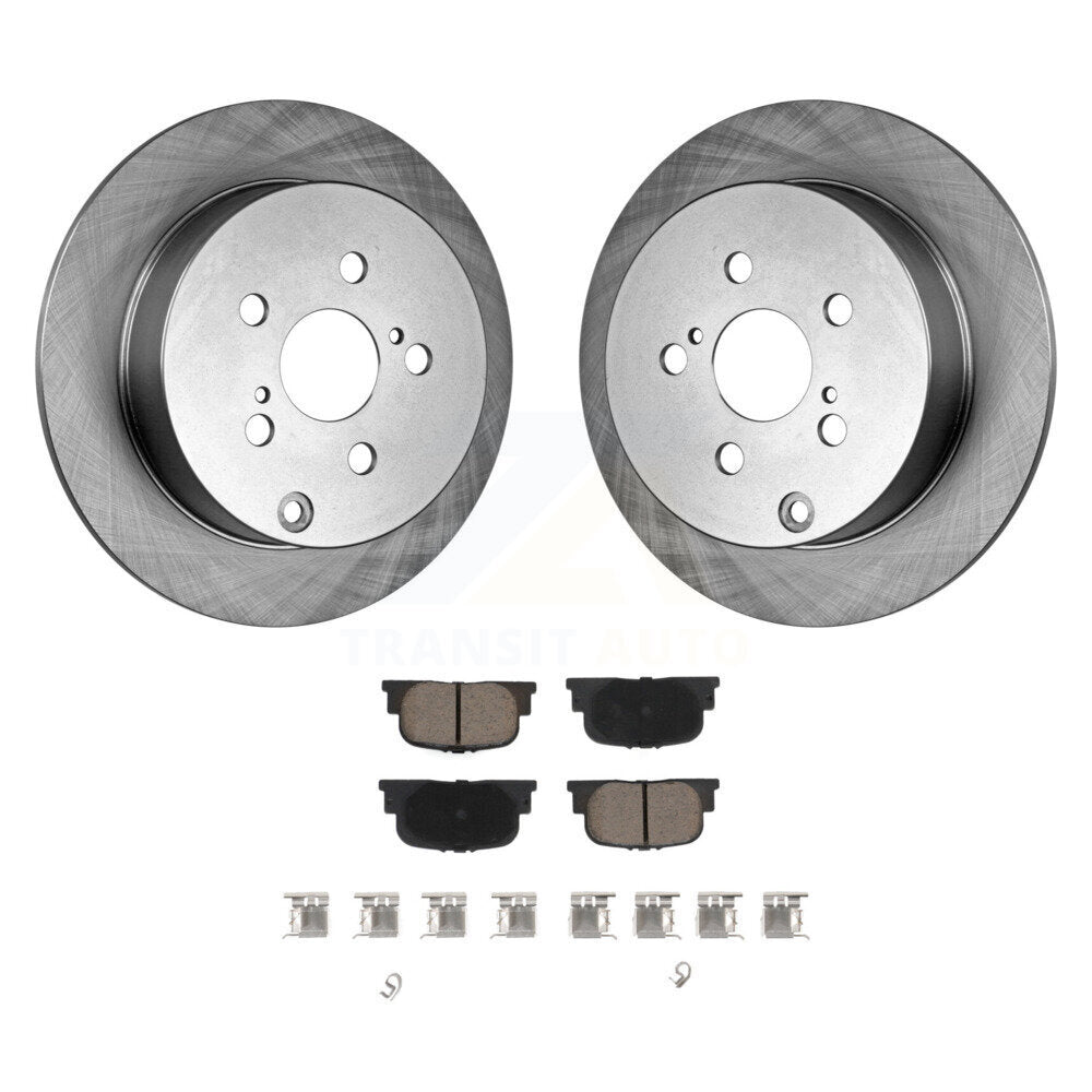 Kit de disques de frein à disque arrière et plaquettes en céramique pour Scion tC 2005-2010 K8C-101714