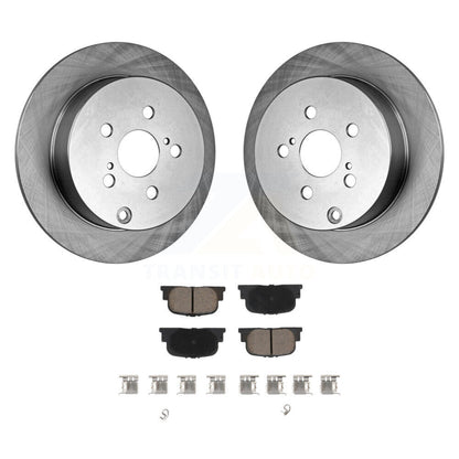 Kit de disques de frein à disque arrière et plaquettes en céramique pour Scion tC 2005-2010 K8C-101714