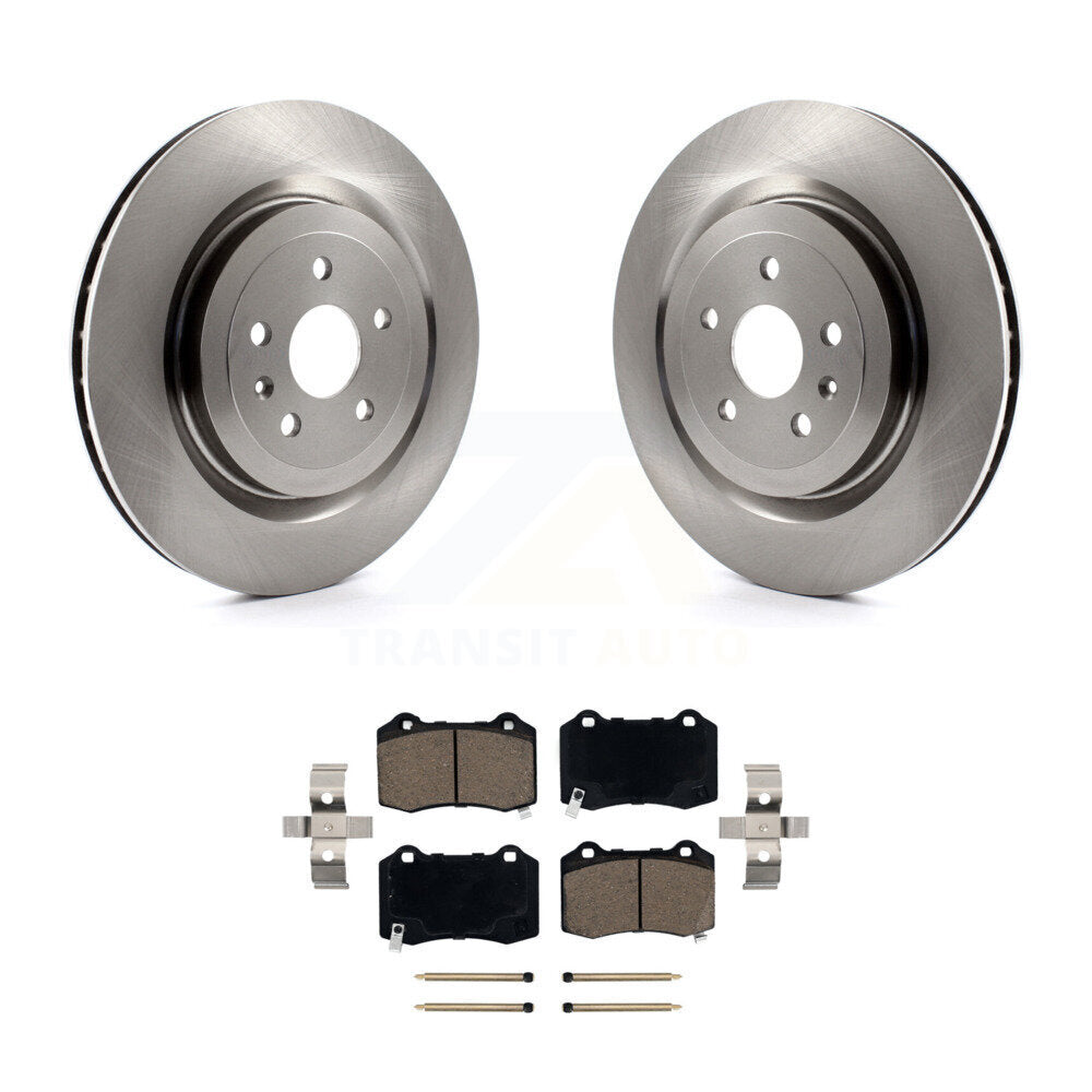 Kit de rotors de frein à disque arrière et plaquettes en céramique pour Chevrolet Camaro Cadillac CTS
