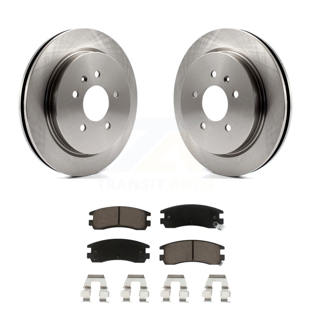 Rotors de frein arrière et kit de plaquettes en céramique pour Cadillac Séville 03-04 avec Roto ventilé
