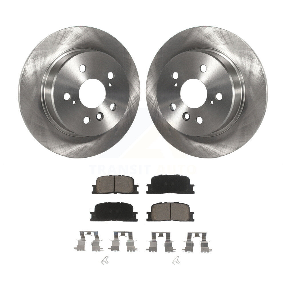 Kit de rotors de frein à disque arrière et plaquettes en céramique pour Toyota Highlander AWD 2001-2003