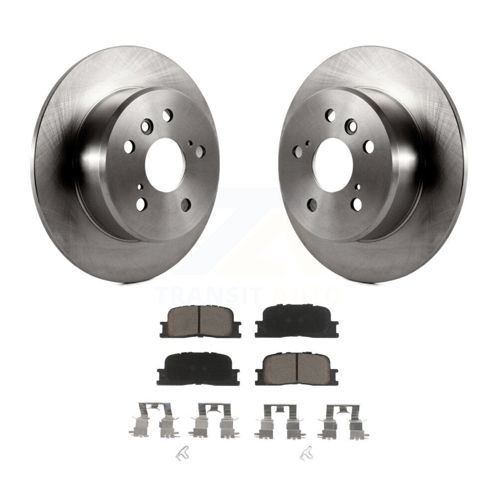 Kit de rotors de frein à disque arrière et plaquettes en céramique pour Toyota Highlander FWD 2001-2003