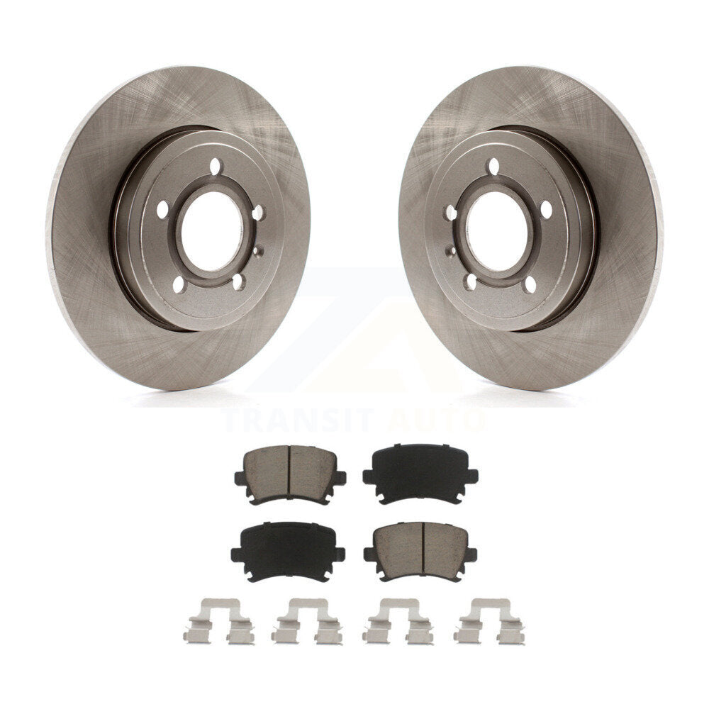 Kit de disques de frein à disque arrière et plaquettes en céramique pour Audi A4 Quattro K8C-101748