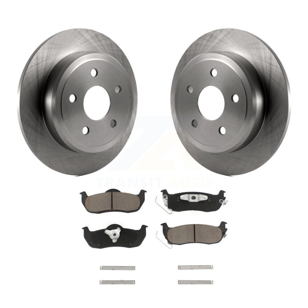 Kit de rotors de frein à disque arrière et plaquettes en céramique pour Jeep Grand Cherokee Commander