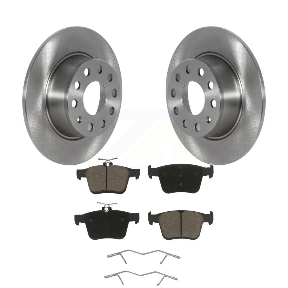 Kit de rotors de frein à disque arrière et plaquettes en céramique, pour Volkswagen Jetta Taos K8C-10175