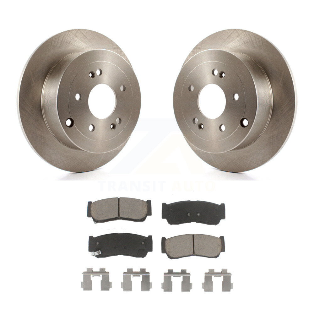 Kit de disques de frein à disque arrière et plaquettes en céramique pour Hyundai Santa Fe 2007-2009