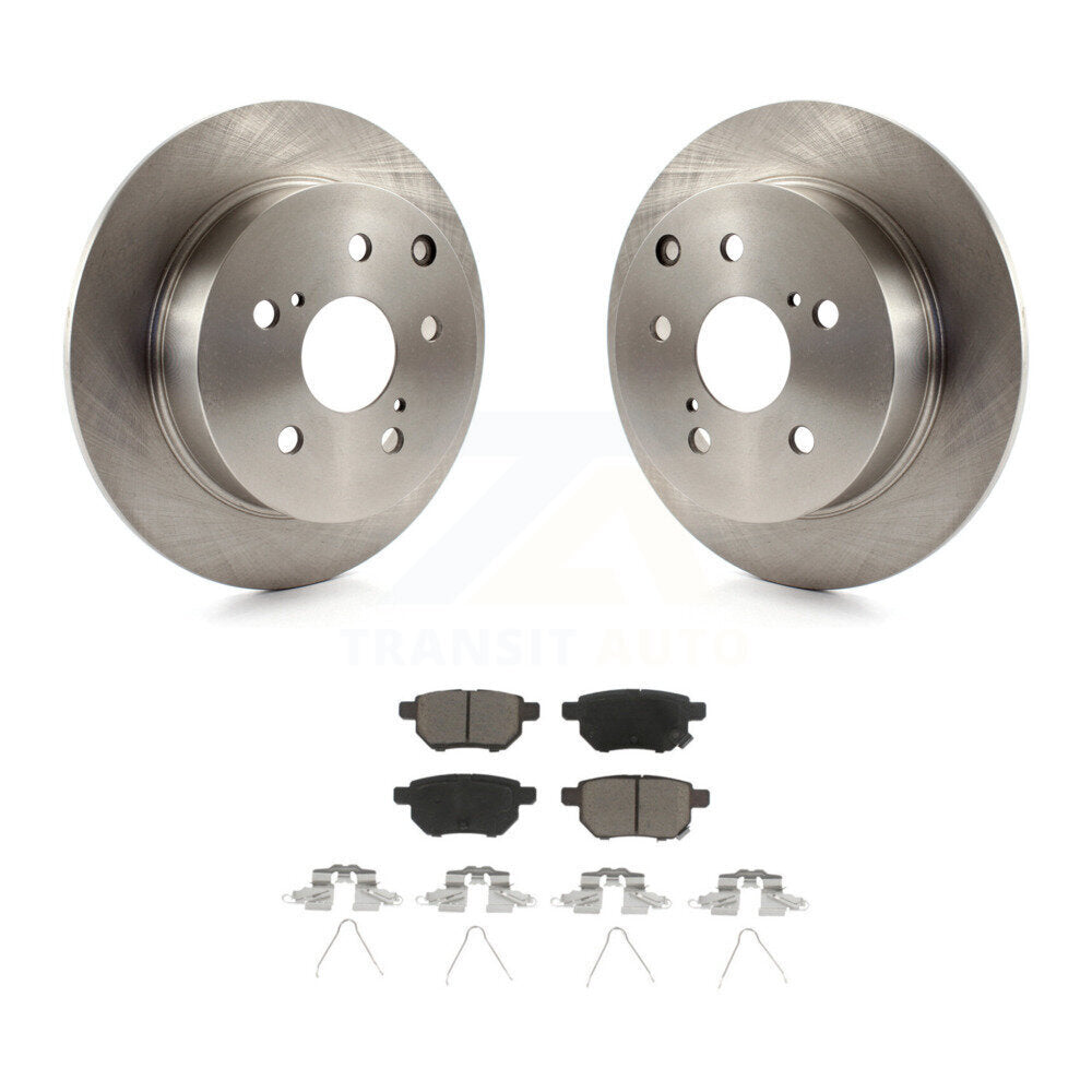 Kit de rotors de frein à disque arrière et de plaquettes en céramique pour Toyota Matrix XRS 2010