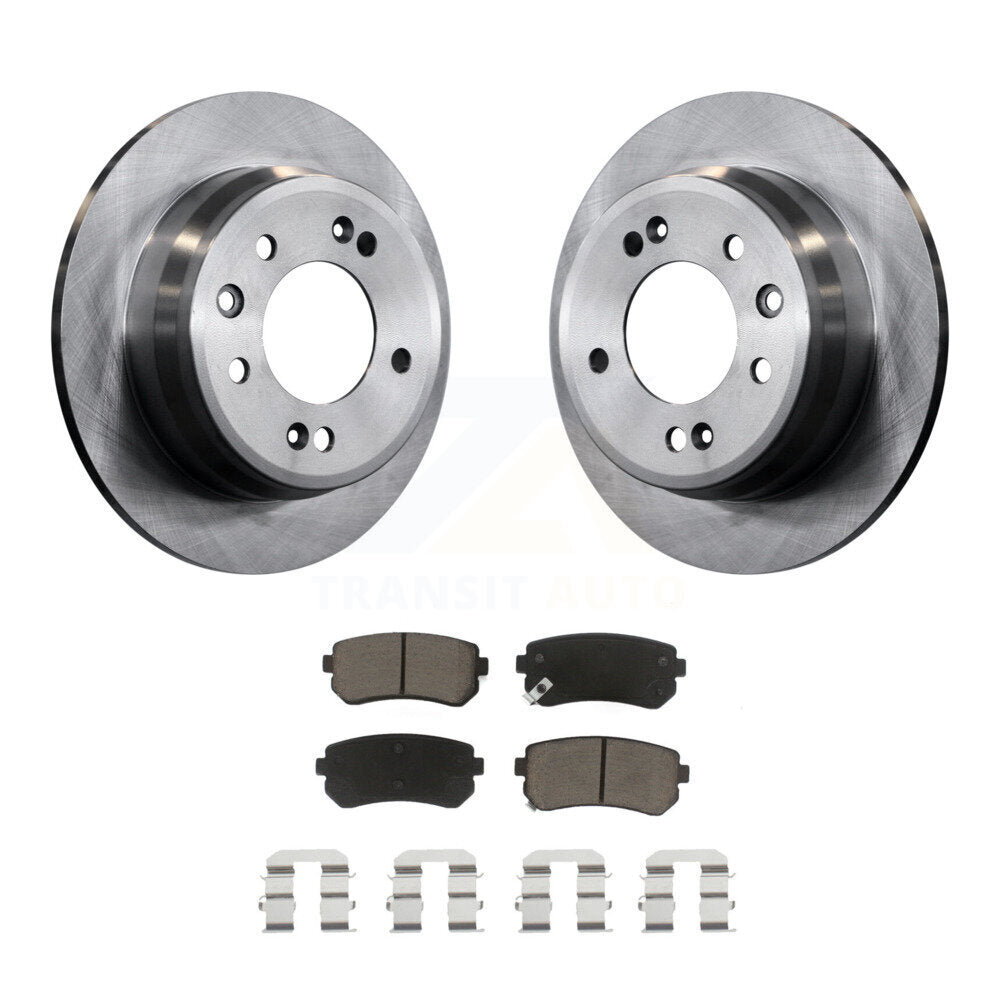 Rotors de frein à disque arrière et Kit de plaquettes en céramique pour Hyundai Elantra Tucson Kia Sportag