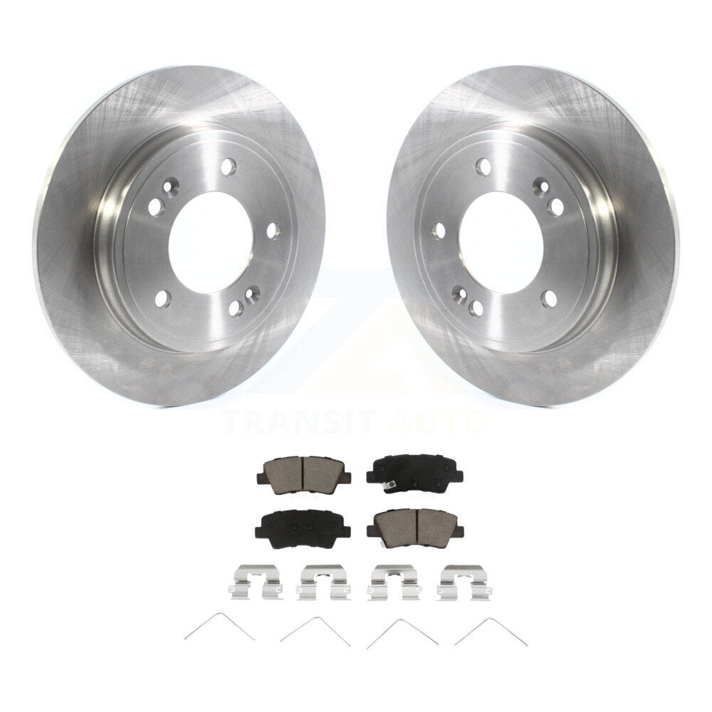Kit de disques de frein à disque arrière et plaquettes en céramique, pour Hyundai Elantra Ioniq Kia Niro