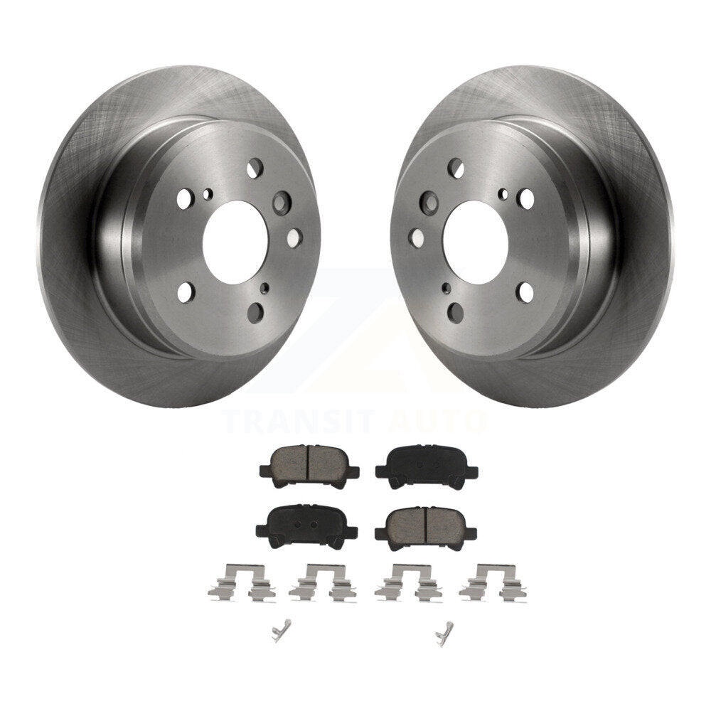 Kit de rotors de frein à disque arrière et plaquettes en céramique pour Toyota Camry Solara K8C-101788