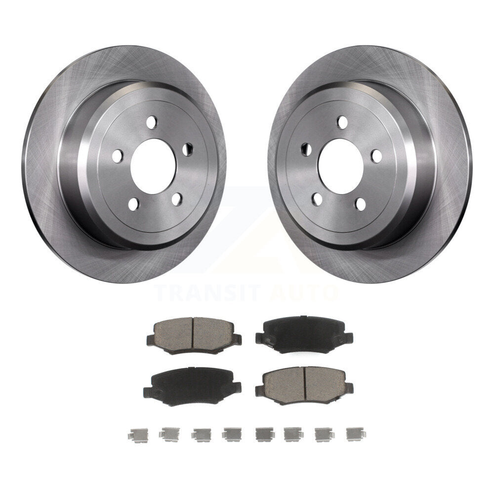 Kit de rotors de frein à disque arrière et plaquettes en céramique pour Jeep Liberty Dodge Nitro