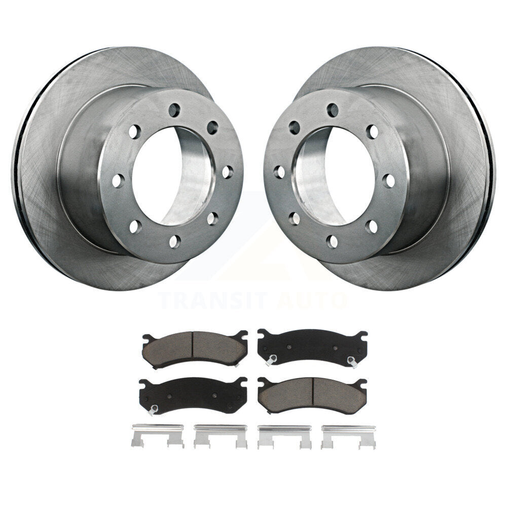 Kit de rotor de frein arrière et de plaquettes en céramique pour GMC Sierra 3500 Classic avec GV de 12 000 lb