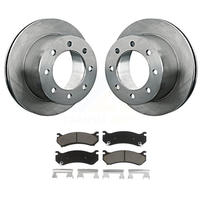 Kit de rotor de frein arrière et de plaquettes en céramique pour GMC Sierra 3500 Classic avec GV de 12 000 lb