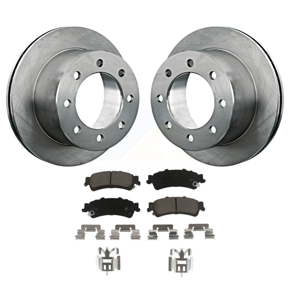 Kit de disques de frein à disque arrière et plaquettes en céramique pour GMC Sierra 3500 2001 K8C-101827