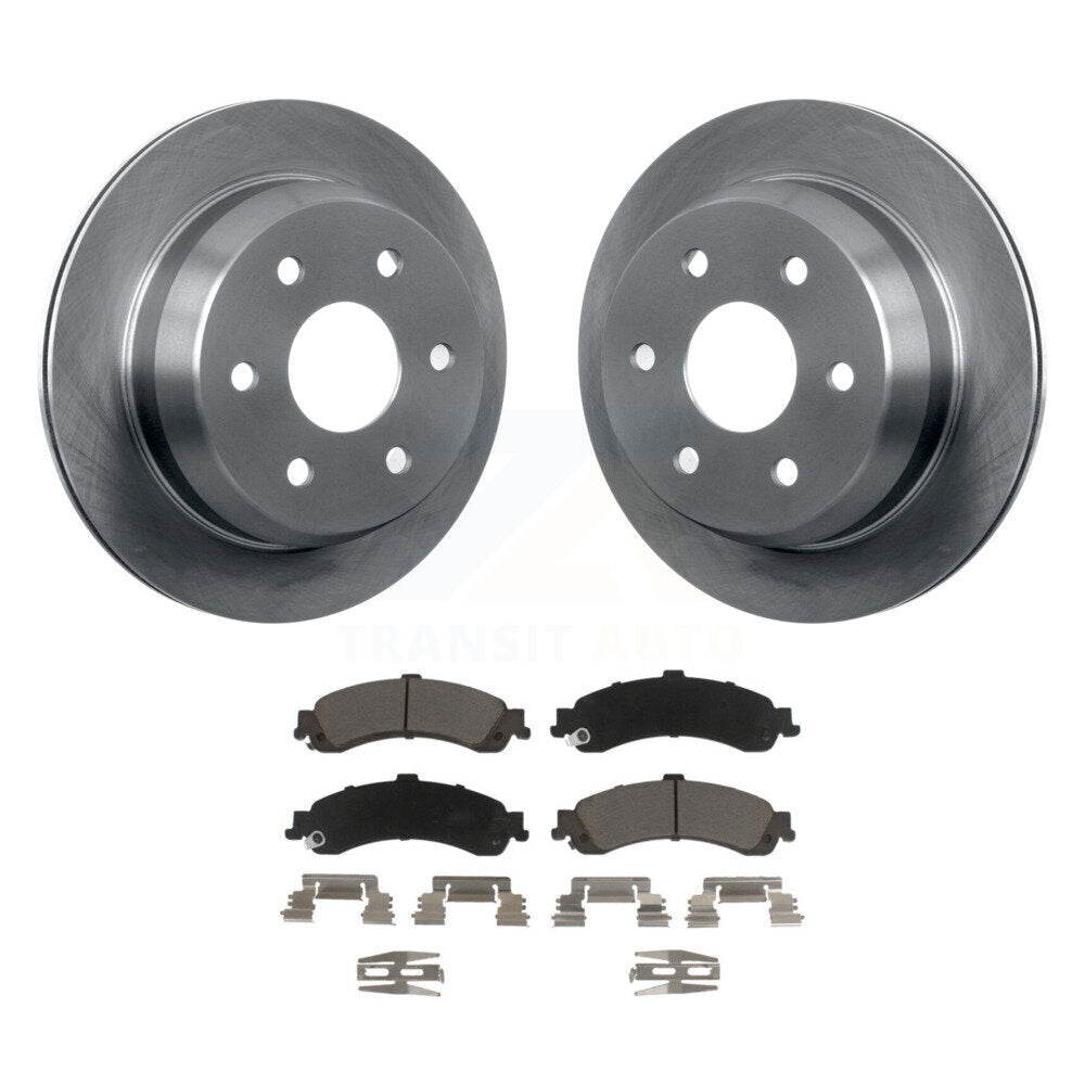 Kit de disques de frein à disque arrière et plaquettes en céramique pour Chevrolet Suburban 2002 1500 4W