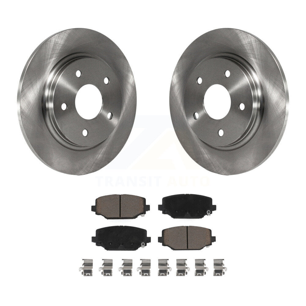 Kit de rotors de frein à disque arrière et plaquettes en céramique pour Dodge Grand Caravan K8C-101843